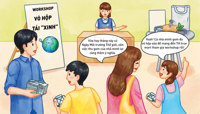 Theo chân các bạn nhỏ xứ Nghệ trải nghiệm workshop Vỏ hộp tái “Xinh” 5 hưởng ứng Ngày Môi Trường Thế giới 5/6 ảnh 1