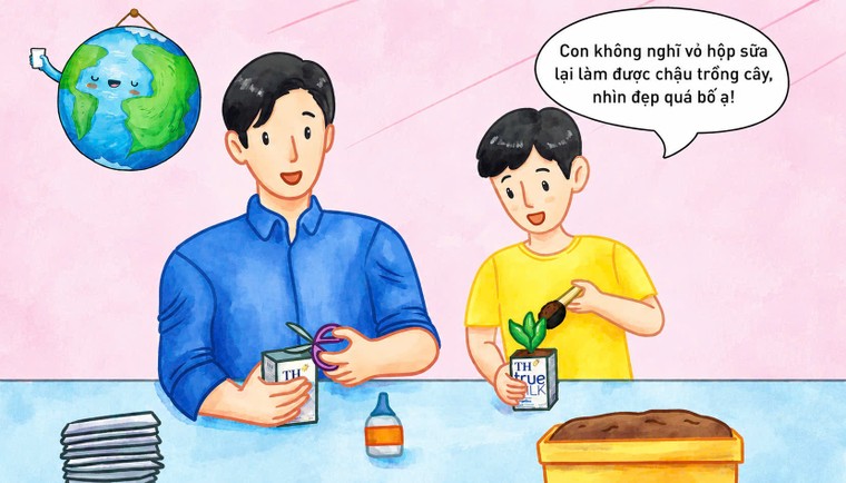 Theo chân các bạn nhỏ xứ Nghệ trải nghiệm workshop Vỏ hộp tái “Xinh” 5 hưởng ứng Ngày Môi Trường Thế giới 5/6 ảnh 3