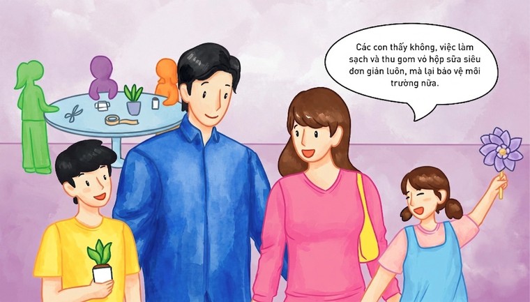 Theo chân các bạn nhỏ xứ Nghệ trải nghiệm workshop Vỏ hộp tái “Xinh” 5 hưởng ứng Ngày Môi Trường Thế giới 5/6 ảnh 4