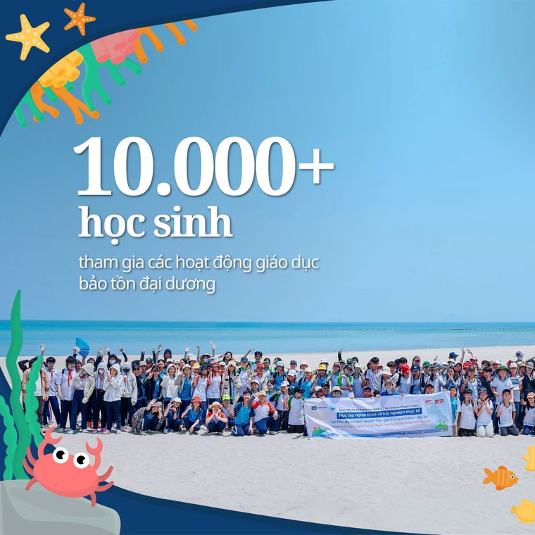 Những con số đáng nhớ trên hành trình đưa giáo dục bảo tồn đại dương vào trường học và cộng đồng tại Việt Nam ảnh 1