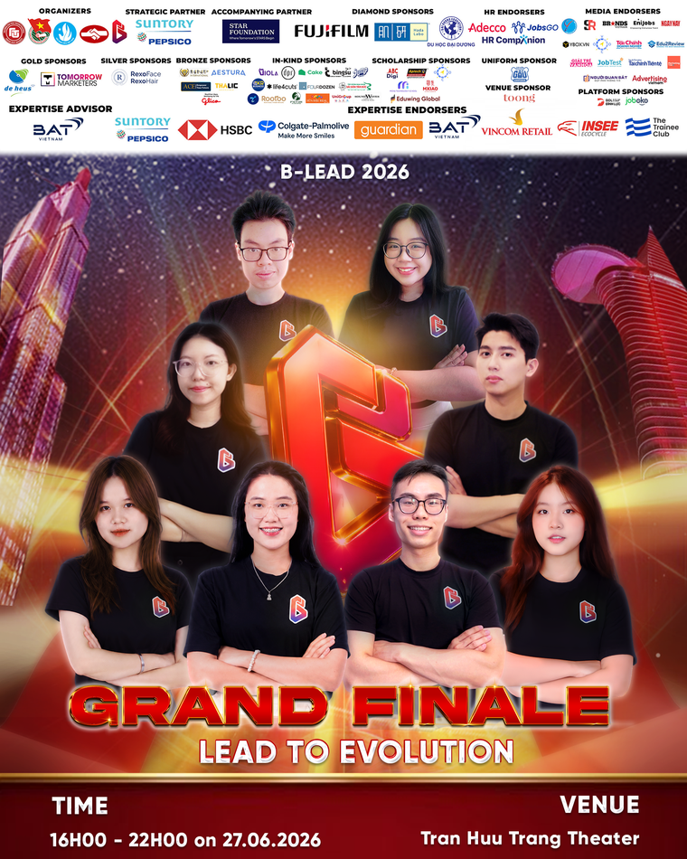 Cuộc thi B-LEAD 2026 chính thức mở bán vé Đêm Chung kết Grand Finale với chủ đề “Lead to Evolution” ảnh 1