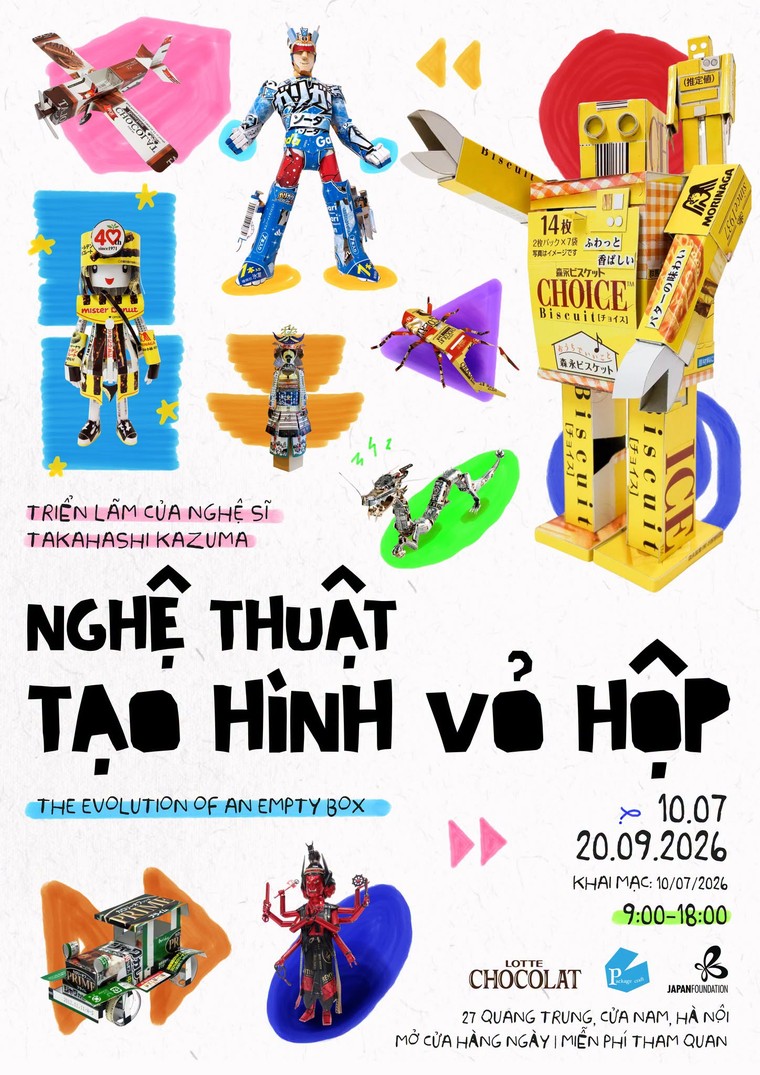 Biến vỏ hộp thành tác phẩm nghệ thuật tại triển lãm "Package Craft" của nghệ sĩ Nhật Bản Takahashi Kazuma ảnh 1