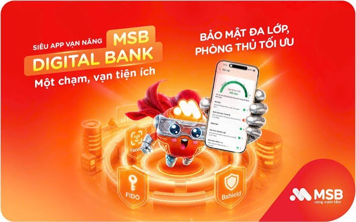 Khi bảo mật cũng được cá nhân hóa trên MSB digital bank ảnh 1