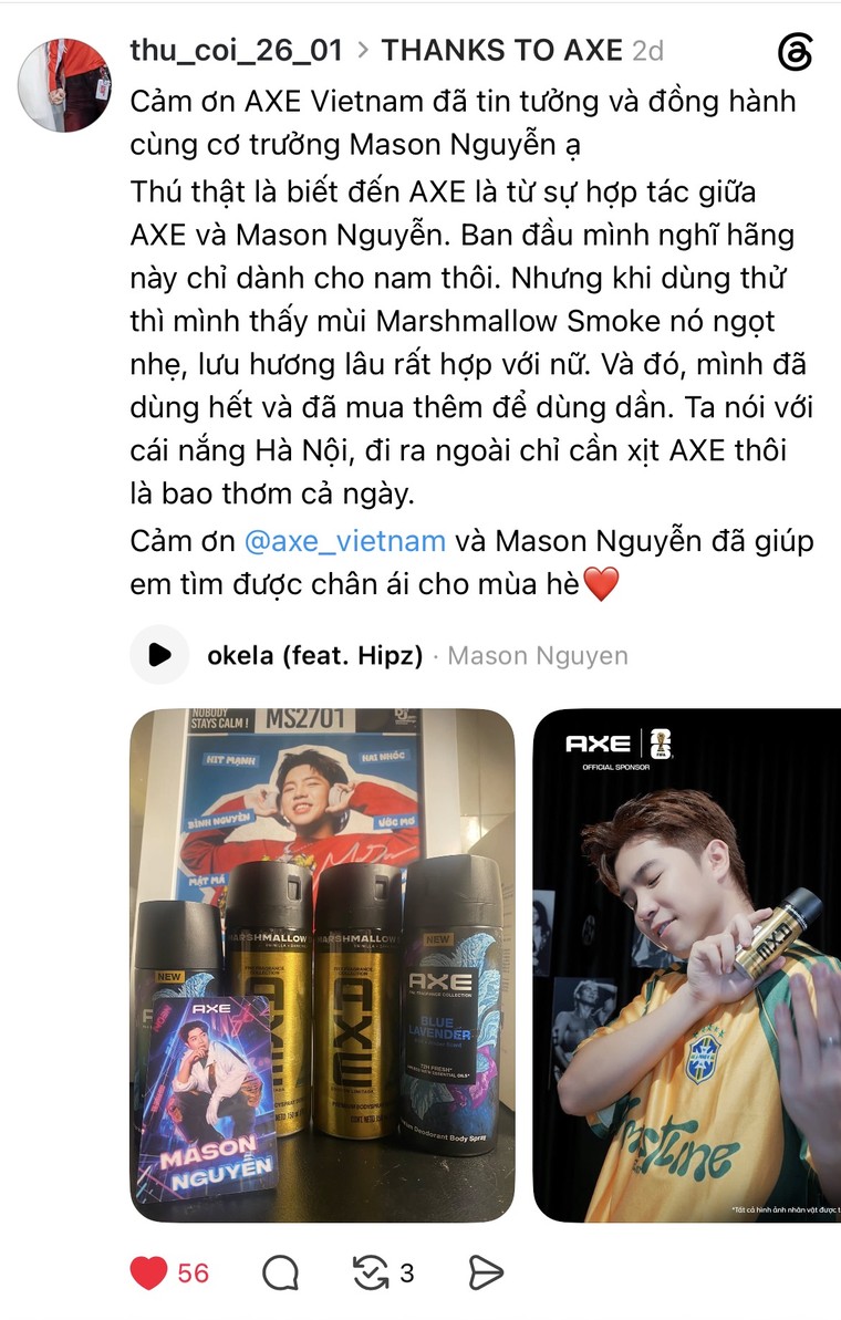 "Thanks To AXE": Một phép thử mới cho mối quan hệ giữa nghệ sĩ, fandom và thương hiệu ảnh 4