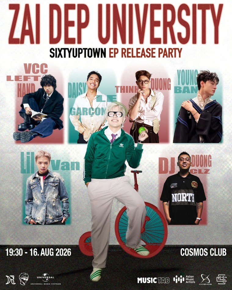 SIXTYUPTOWN ra mắt EP ZAI DEP UNIVERSITY, quy tụ dàn nghệ sĩ trẻ tại Hà Nội ảnh 1