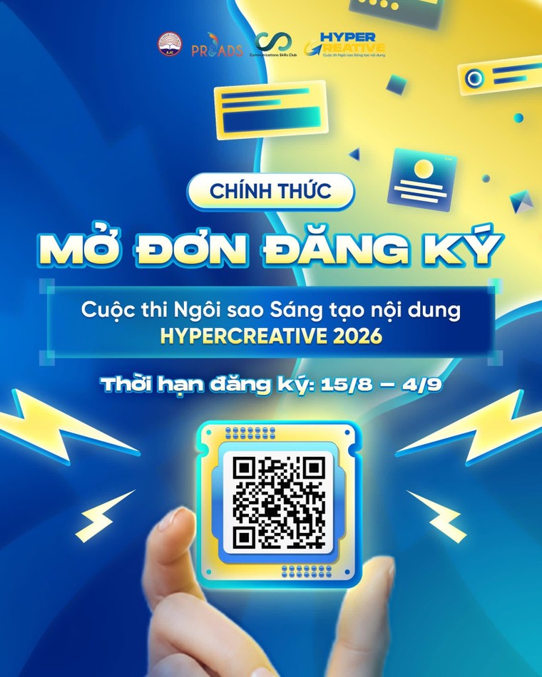 HyperCreative 2026 chính thức mở đơn: Sân chơi thực chiến cho giới trẻ đam mê truyền thông miền Bắc ảnh 1
