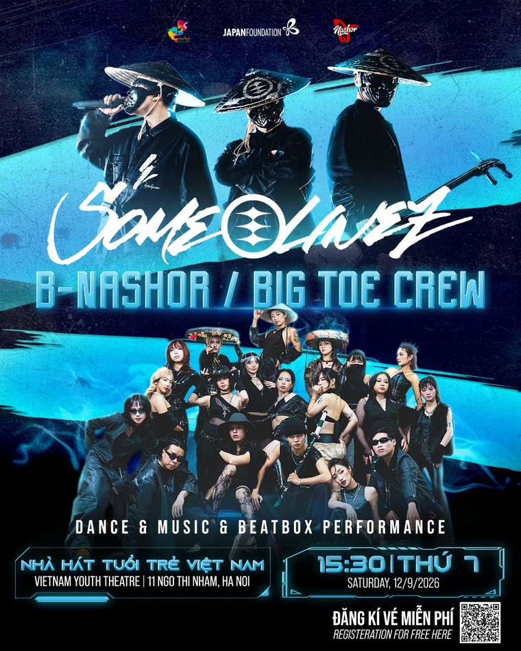 SOME≡LINEZ và Big Toe Crew: Một cuộc gặp giữa nghệ thuật truyền thống Nhật Bản và văn hóa đường phố Việt Nam ảnh 1
