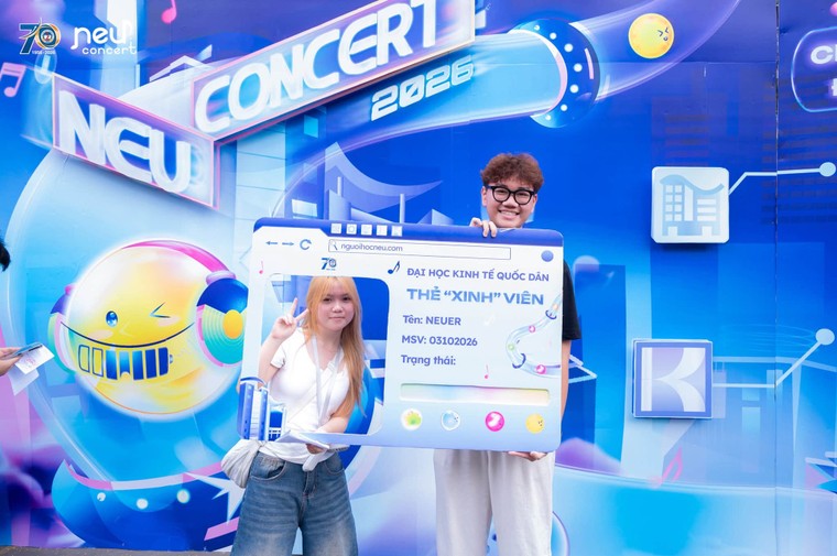 Đêm nhạc bùng nổ NEU Concert 2026: Dấu mốc chói lọi trong chuỗi hoạt động kỷ niệm 70 thành lập Đại học Kinh tế Quốc dân ảnh 1