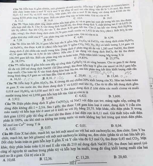 Gợi ý đáp án môn Hóa học THPT quốc gia 2018 ảnh 6