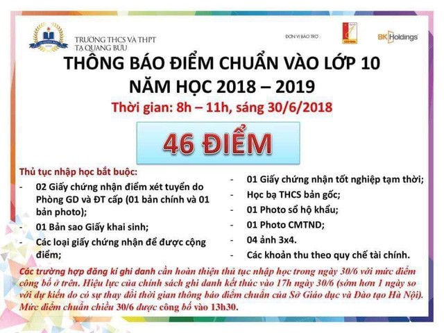 Điểm chuẩn vào lớp 10 thay đổi ‘chóng mặt’: Giám đốc Sở nói gì? ảnh 1