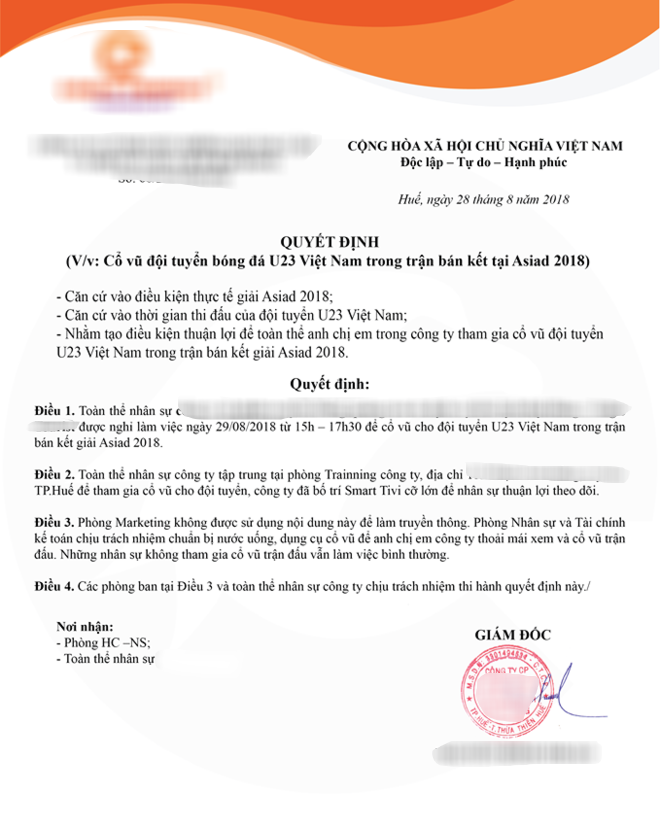 Nhiều công ty cho nhân viên nghỉ làm để cổ vũ Olympic Việt Nam ảnh 4