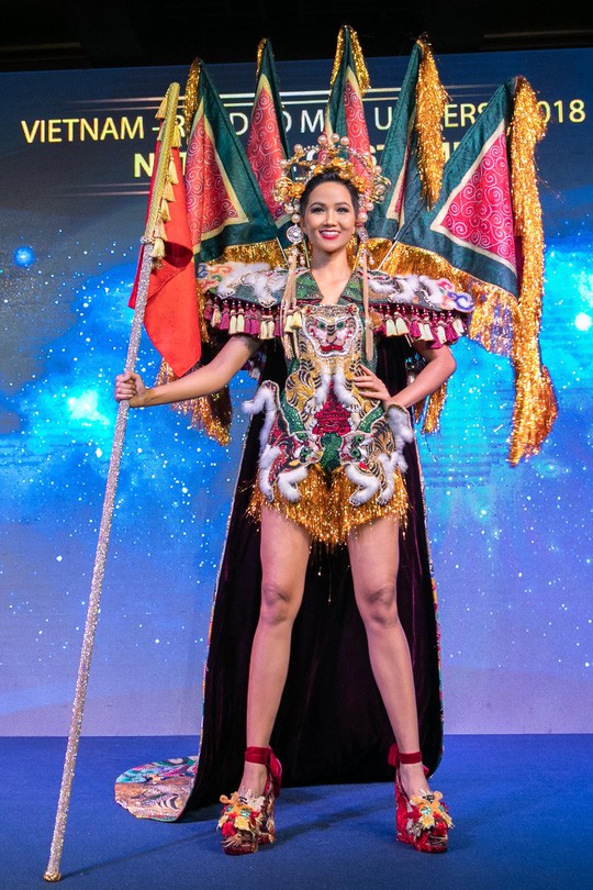 Độc đáo bộ trang phục của H’hen Niê mang đến Miss Universe ảnh 6