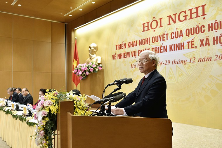 Tổng Bí thư, Chủ tịch nước Nguyễn Phú Trọng: Phấn đấu năm 2019 đạt kết quả cao hơn năm 2018 ảnh 3