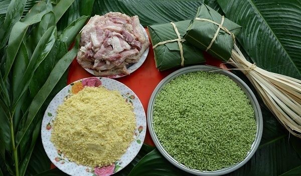 Nguyên liệu nào dưới đây không có trong bánh chưng?