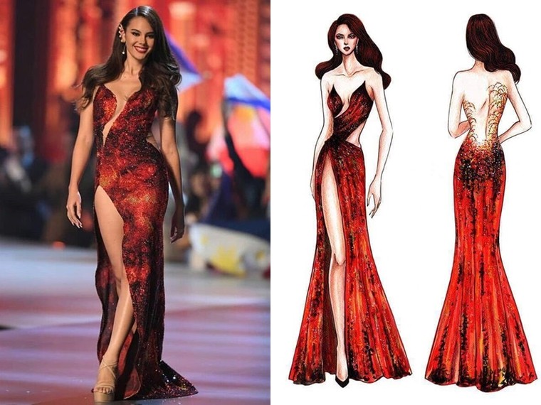 Lê Âu Ngân Anh thanh minh việc 'đạo nhái' trang phục của Hoa hậu Hoàn vũ ảnh 1