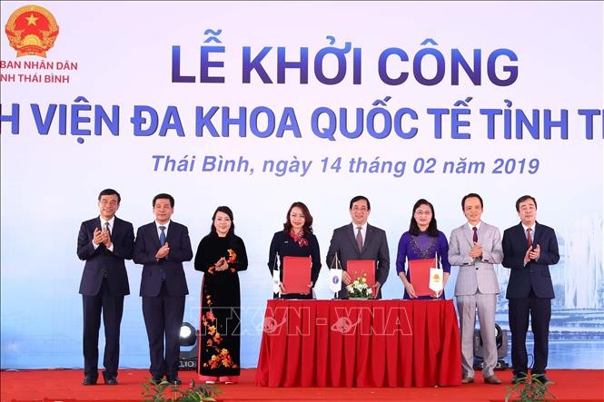 Thủ tướng dự lễ khởi công một số dự án hạ tầng kinh tế trọng điểm tại Thái Bình ảnh 3