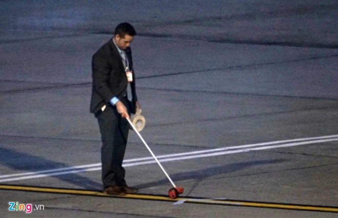 An ninh thắt chặt ở sân bay Nội Bài đón Tổng thống Donald Trump ảnh 3