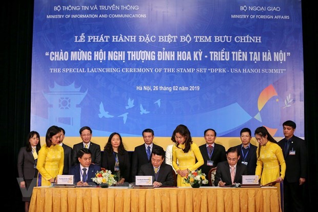 Phát hành bộ tem chào mừng Hội nghị Thượng đỉnh Mỹ-Triều ảnh 1