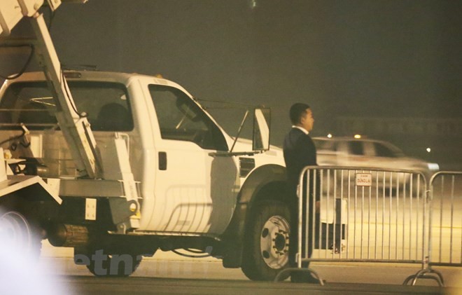 An ninh thắt chặt ở sân bay Nội Bài đón Tổng thống Donald Trump ảnh 6