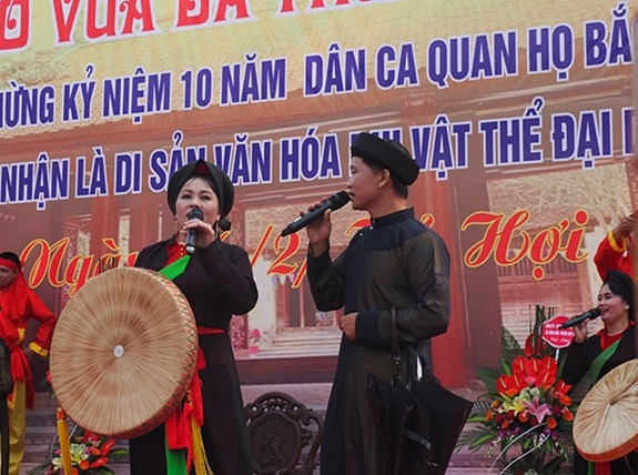 Tưng bừng tổ chức Lễ hội Vua Bà Thủy tổ Quan họ năm 2019 ảnh 2