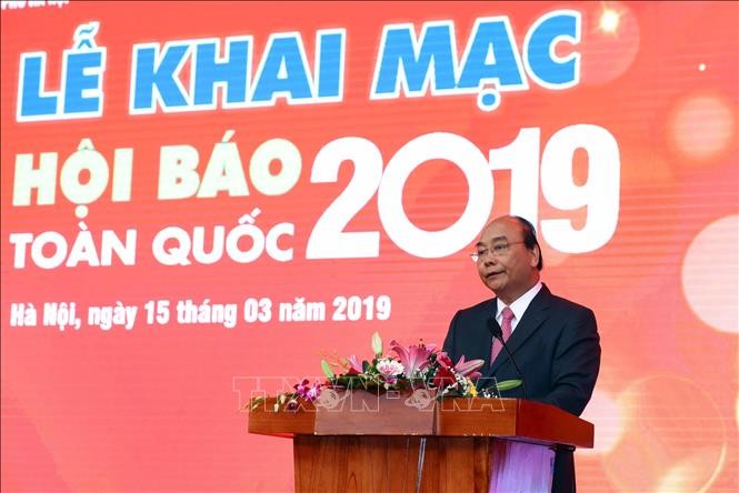 Thủ tướng Nguyễn Xuân Phúc dự khai mạc Hội báo toàn quốc năm 2019 ảnh 1