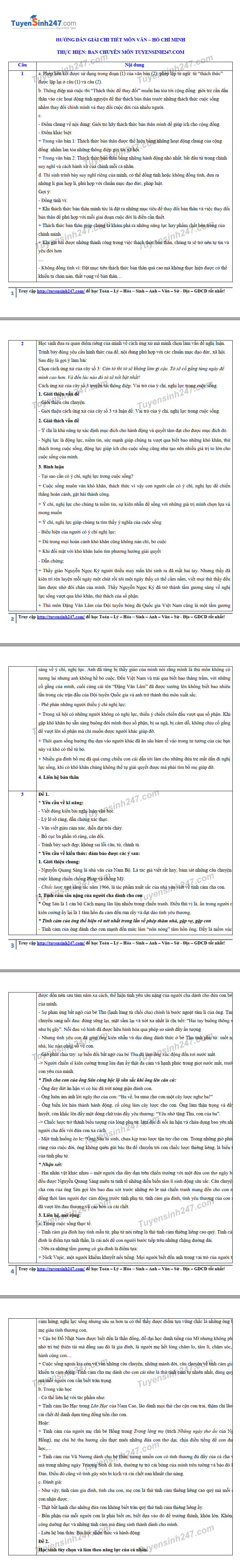 Đáp án môn Ngữ văn lớp 10 năm 2019 ở TP.HCM ảnh 2