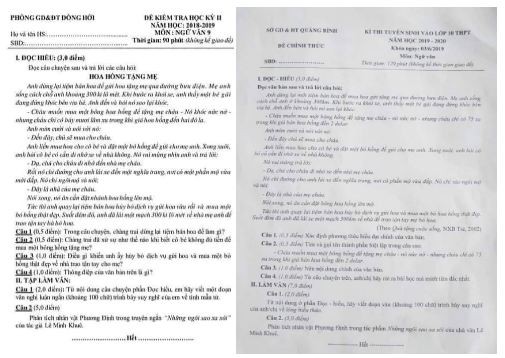 Hơn 6.400 học sinh Quảng Bình thi lại môn Ngữ văn vào lớp 10 ảnh 1