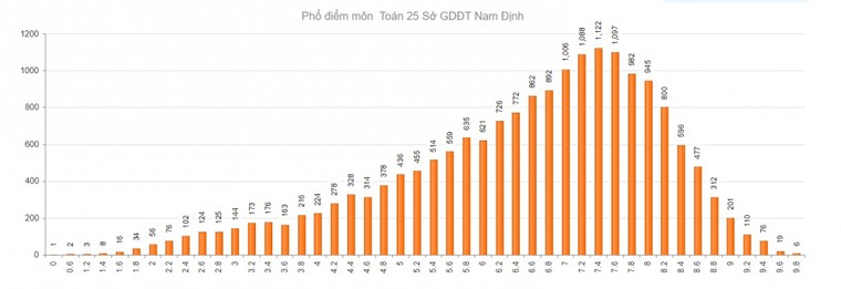 Nam Định dẫn đầu cả nước điểm Toán thi THPT quốc gia ảnh 1