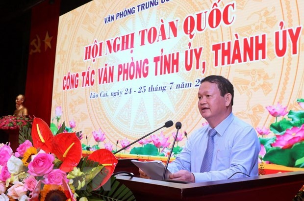 Hội nghị toàn quốc công tác văn phòng Tỉnh ủy, Thành ủy tại Lào Cai ảnh 1