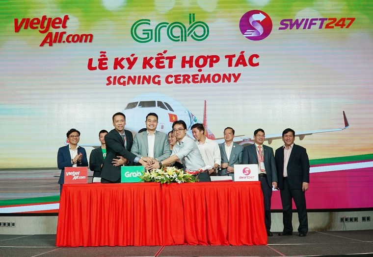 Vietjet, Swift247 và Grab ký kết Thỏa thuận hợp tác toàn diện ảnh 1