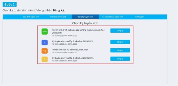 Phụ huynh Hà Nội có thể thử nghiệm tuyển sinh trực tuyến trong 2 ngày ảnh 2