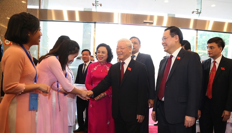 Chùm ảnh: Tổng Bí thư, Chủ tịch nước chỉ đạo Đại hội Đảng bộ Hà Nội ảnh 2