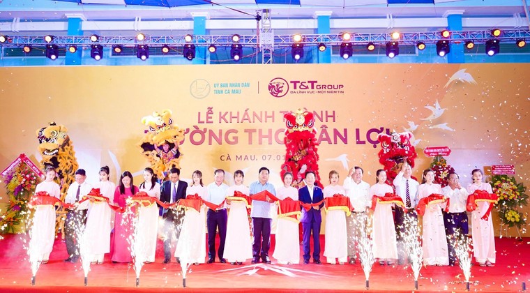Tập đoàn T&T Group tài trợ xây dựng trường học tại tỉnh Cà Mau ảnh 1