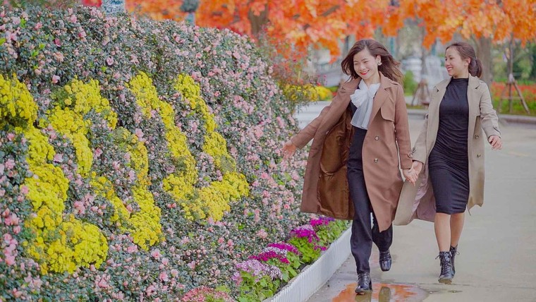 Du khách nô nức check-in thiên đường hoa Sa Pa đầu xuân ảnh 1