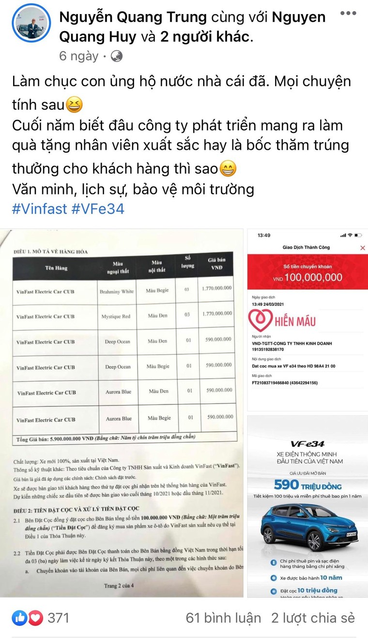 Ai là người đặt mua ô tô điện VinFast VF e34 nhiều nhất đến thời điểm này? ảnh 4