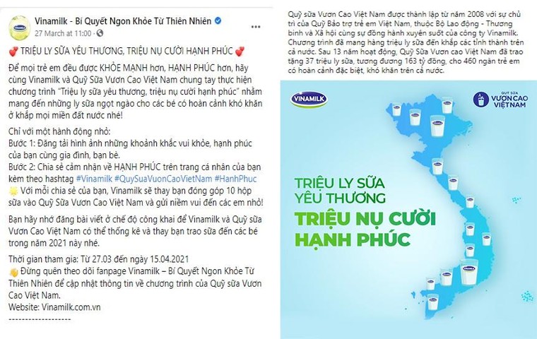 Cùng Vinamilk chia sẻ hạnh phúc, mang triệu ly sữa đến trẻ em khó khăn ảnh 1