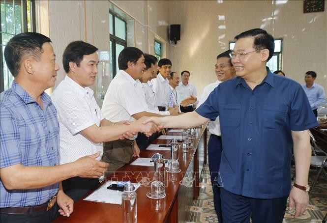 Chủ tịch Quốc hội Vương Đình Huệ kiểm tra công tác chuẩn bị bầu cử tại Hải Phòng ảnh 4