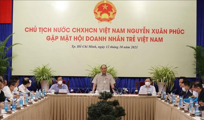 Chủ tịch nước Nguyễn Xuân Phúc gặp mặt Hội Doanh nhân trẻ Việt Nam ảnh 2