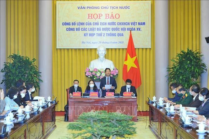 Công bố Lệnh của Chủ tịch nước về hai luật vừa được thông qua ảnh 1