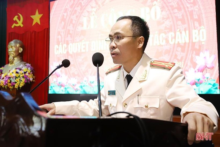 Công an Hà Tĩnh điều động, bổ nhiệm, biệt phái 11 trưởng, phó phòng ảnh 3