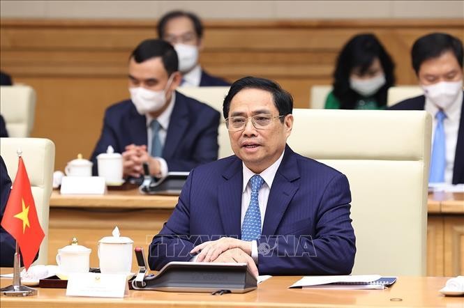 Thủ tướng Phạm Minh Chính hội đàm với Thủ tướng Lào Phankham Viphavanh ảnh 2