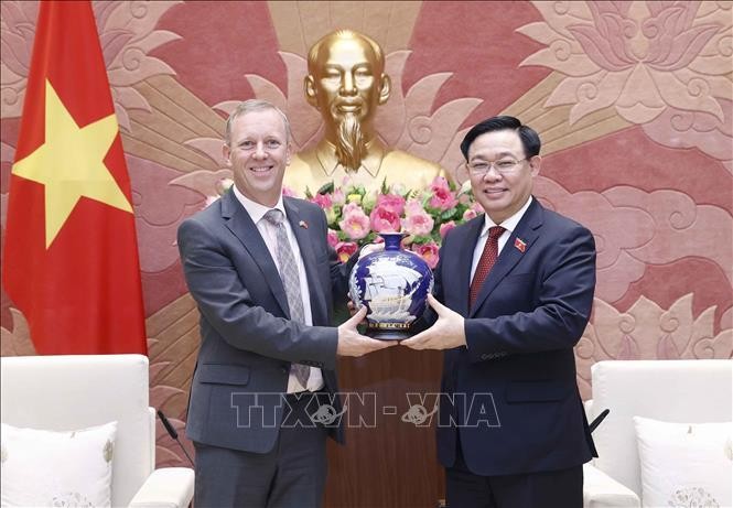 Chủ tịch Quốc hội Vương Đình Huệ tiếp Đại sứ Vương quốc Anh ảnh 1