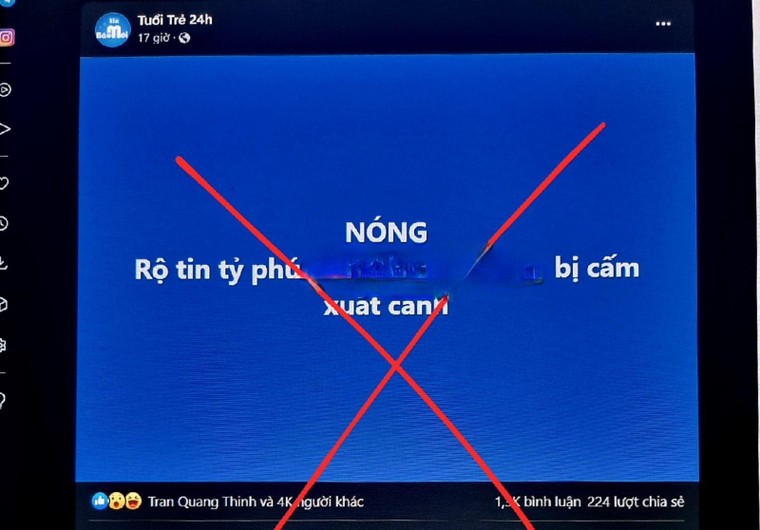 Bộ Công an bác tin đồn cấm xuất cảnh đối với 1 tỷ phú Việt Nam ảnh 1