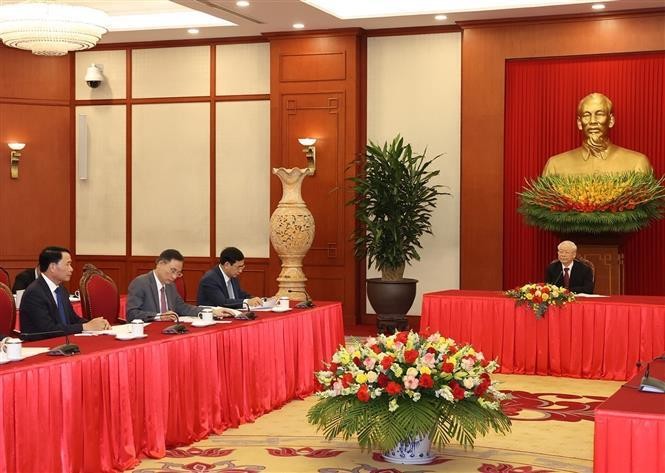 Tổng Bí thư Nguyễn Phú Trọng điện đàm với Tổng thống Indonesia Joko Widodo ảnh 4