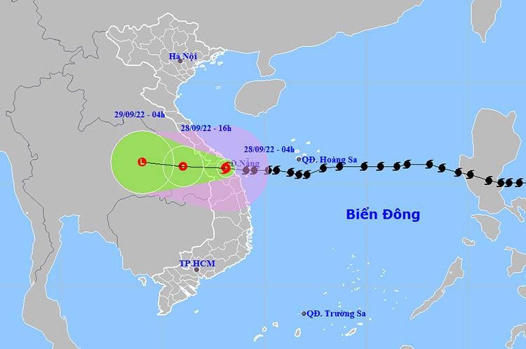 Ngày 28/9: Bão Noru đổ bộ vào khu vực Thừa Thiên - Huế đến Quảng Ngãi, gió giật cấp 13 ảnh 1