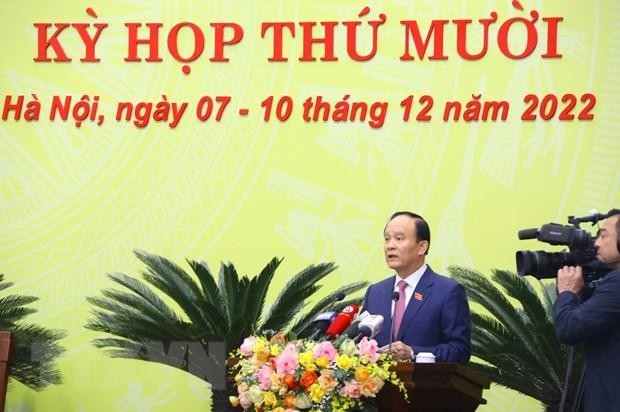 Bế mạc kỳ họp thứ 10 Hội đồng Nhân dân thành phố Hà Nội khóa XVI ảnh 1