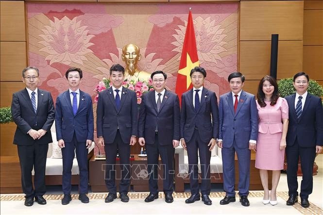 Chủ tịch Quốc hội Vương Đình Huệ tiếp Chủ tịch Đảng Dân chủ Lập hiến Nhật Bản ảnh 2