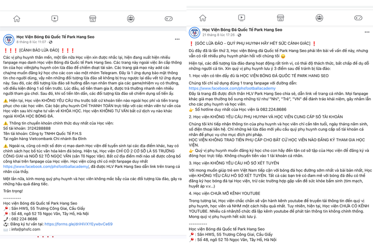 Học viện Bóng đá Quốc tế bị mạo danh, HLV Park Hang-seo nói gì? ảnh 1