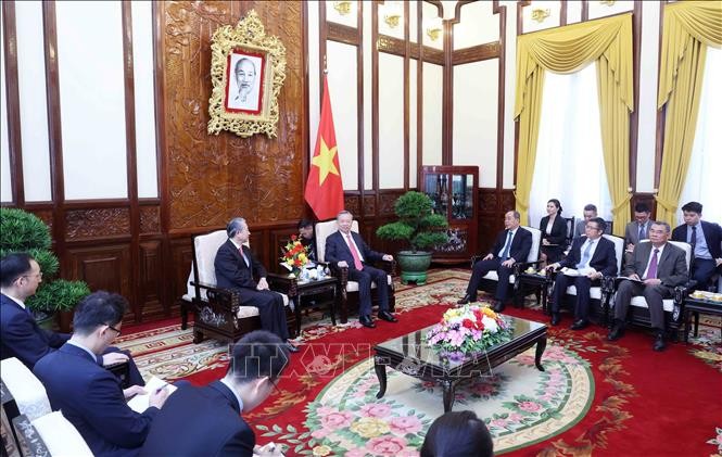 Chủ tịch nước Tô Lâm tiếp Đại sứ Trung Quốc Hùng Ba ảnh 2