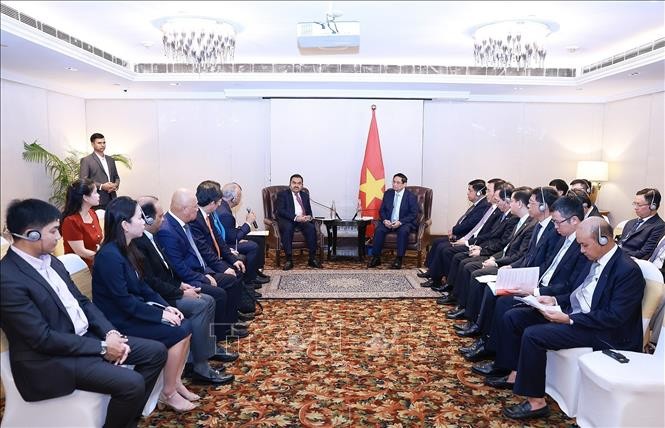 Thủ tướng Phạm Minh Chính làm việc với lãnh đạo các tập đoàn hàng đầu Ấn Độ ảnh 1